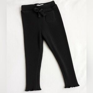 Zara kids size 3-4 years ribbed pants in black